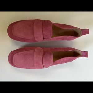 J Crew Suede Minimal Tab Loafer